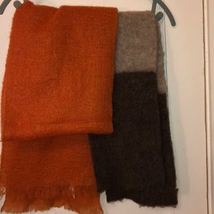 Vintage Mixed lot 5 real wool scarves
